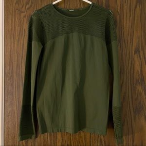 Fabletics Army Green Seamless Top